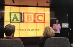 Mary speaking at New Relic HQ in Portland, OR.